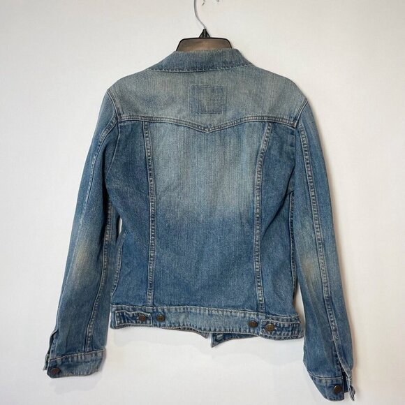 Levi Strauss & Co. Womens Classic Denim Trucker Jacket Blue XS Button Front - Picture 4 of 10